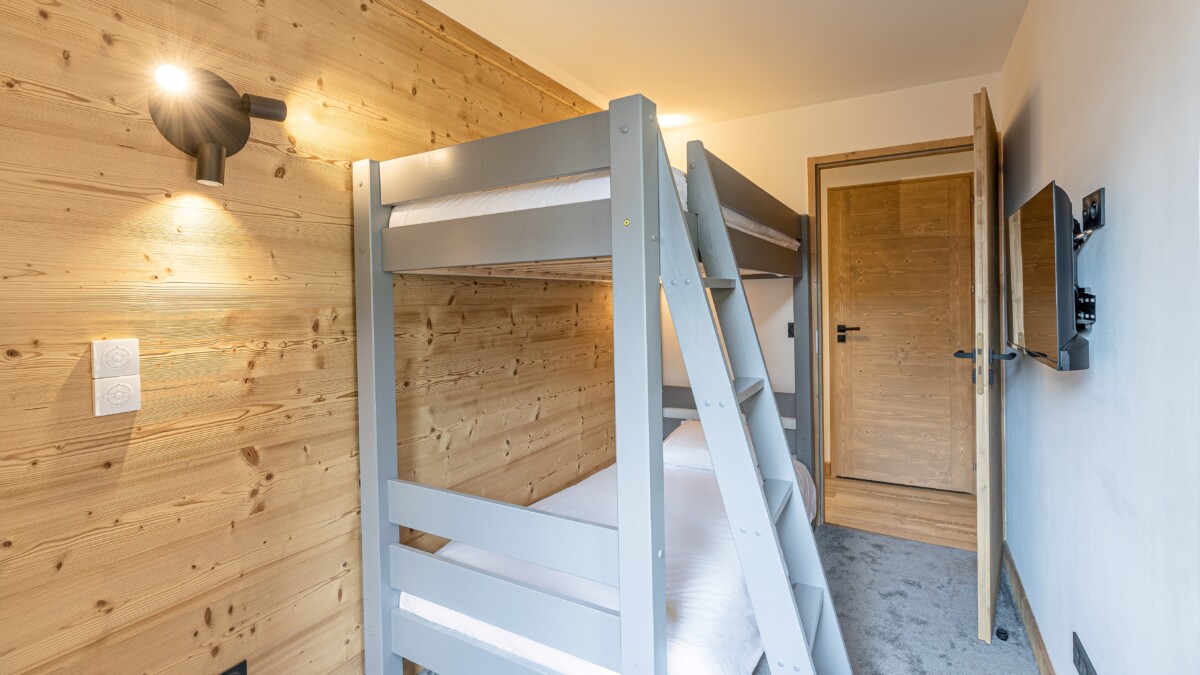 Chambre avec lits superposés