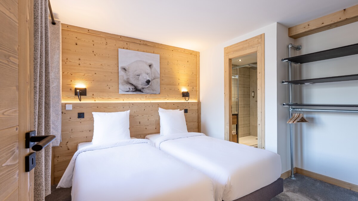 Chalbre twin avec salle de bain