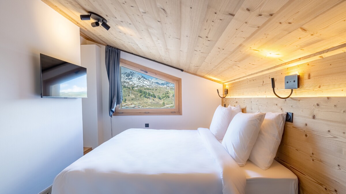 Chambre double avec vue sur les montagnes